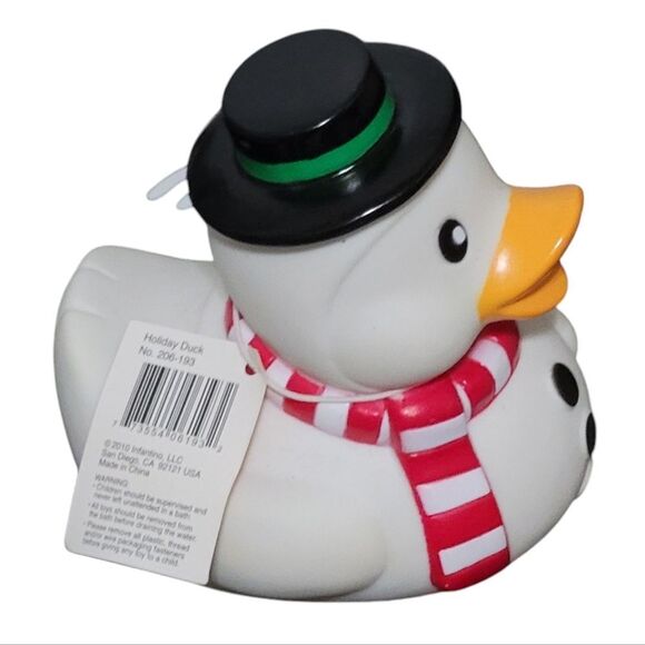 Infantino holiday snowman rubber duck - Picture 2 of 5
